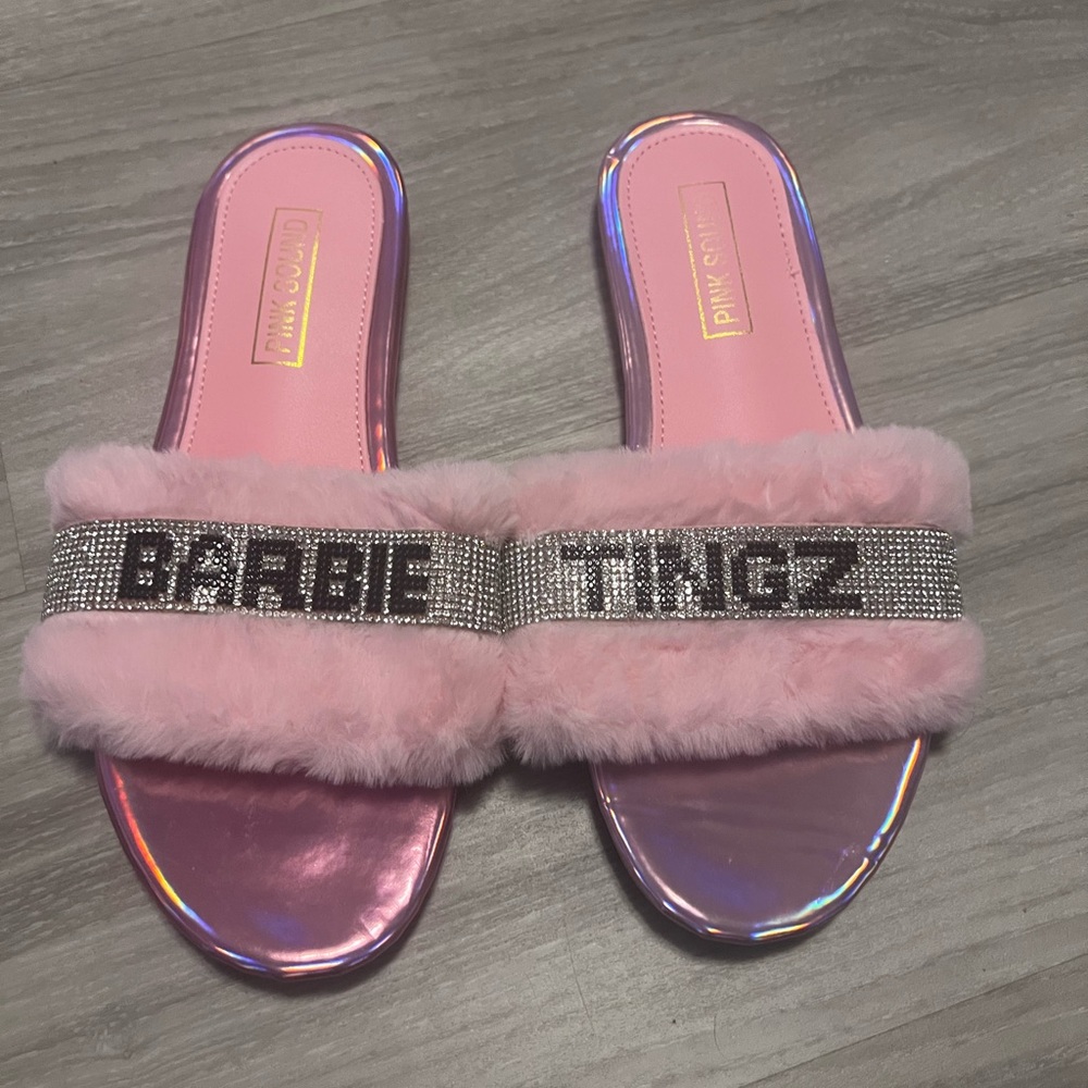 Pink barbie slids